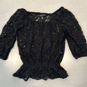 I•N•C Floral lace top 🖤
